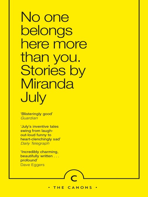 Cover image for No One Belongs Here More Than You